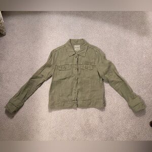 Tommy Bahama Olive Green Linen Jacket
